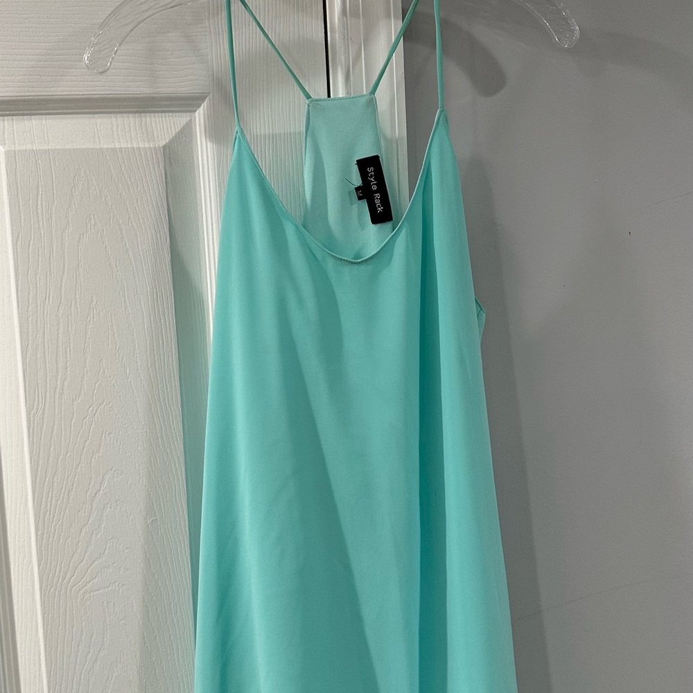 Nordstrom blue silky dress
